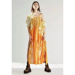 New Free People Palm Beach Tie Dye Maxi Dress Size Medium